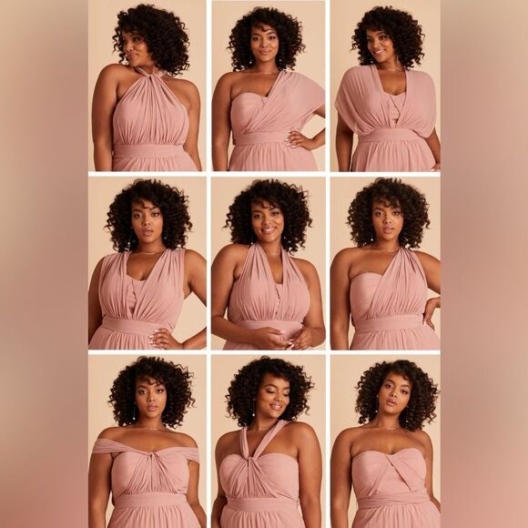 SOLD Birdy Grey Gigi Convertible Black Chiffon Bridesmaid Jumpsuit Size Medium - Picture 9 of 16